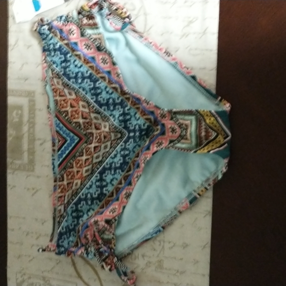 🌠HP🌠NWT Time and Tru Print Tankini w/Mid-rise Side Tie Bottom - Picture 6 of 10